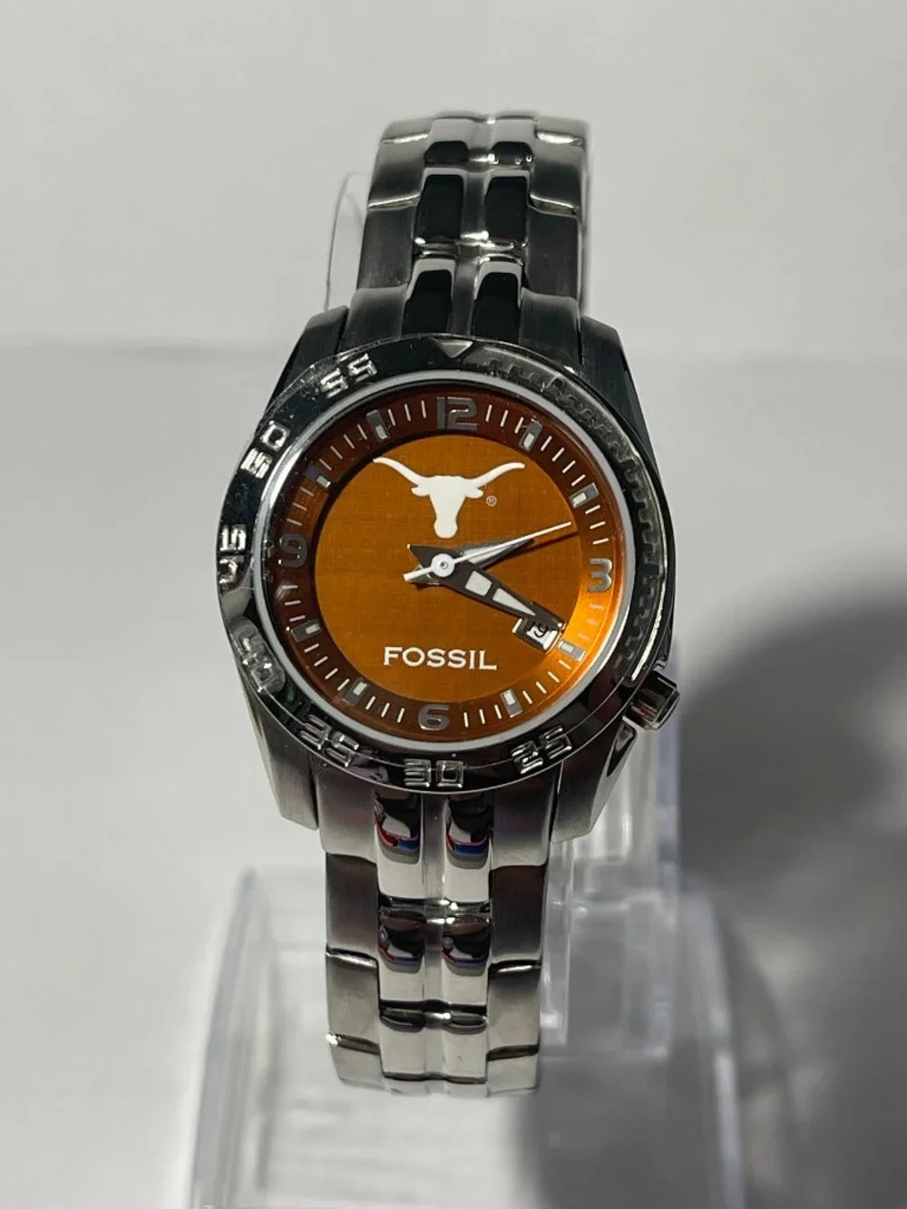 Texas Longhorns NCAA Stainless-Steel Women's Watch by Fossil NEW
